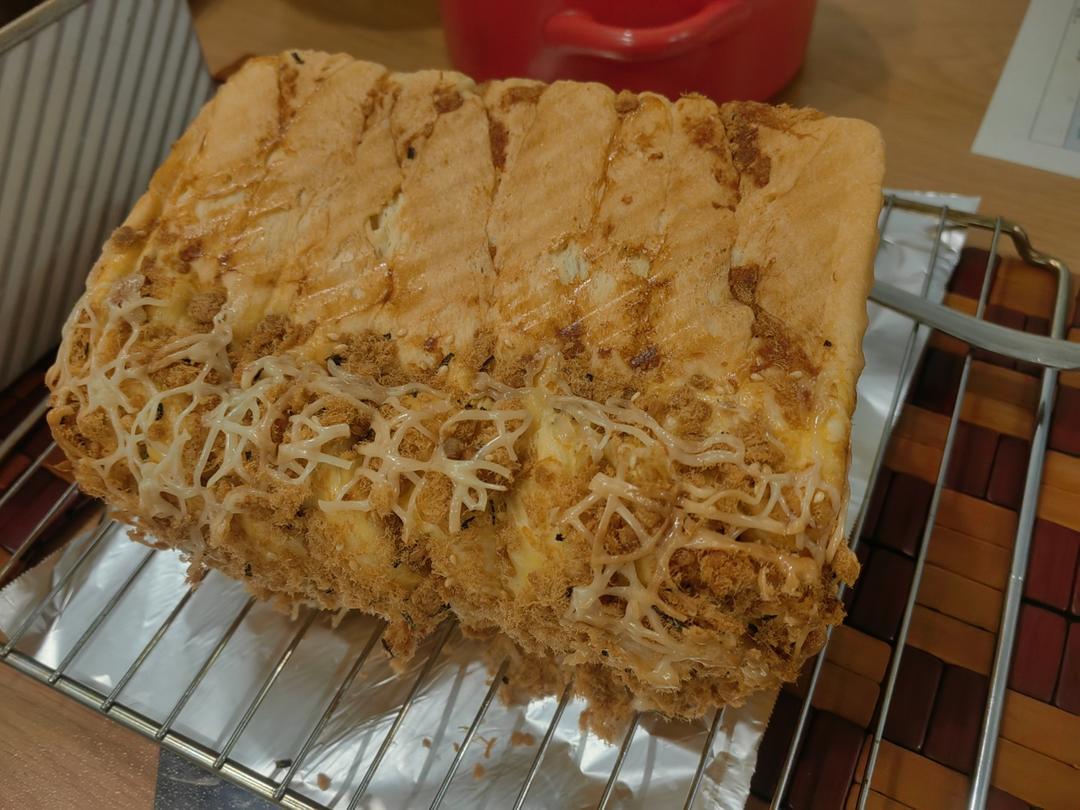 咸香松软～保姆级教程‼️葱香肉松手撕吐司