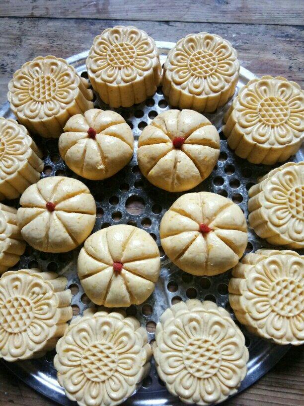红豆、绿豆冰皮月饼