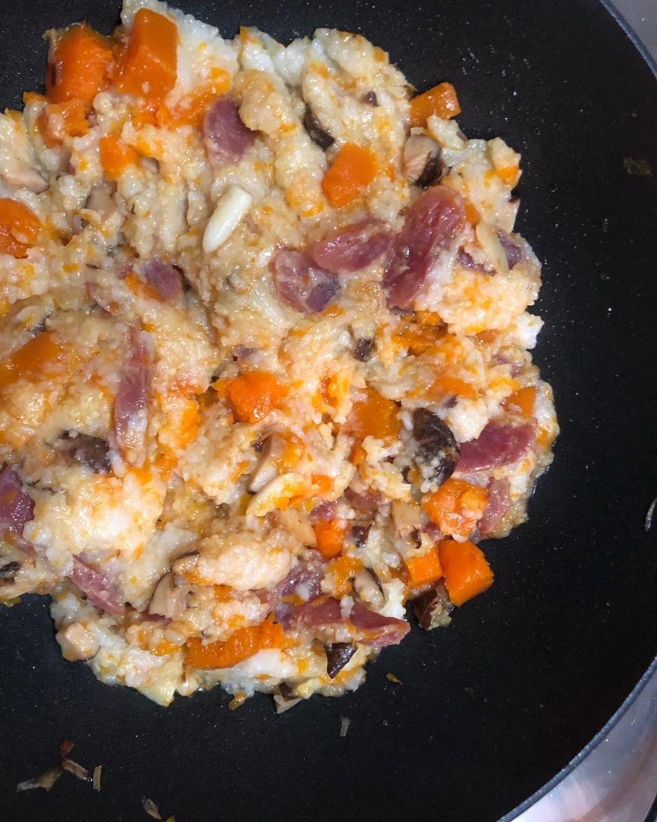 美味到不行的南瓜饭