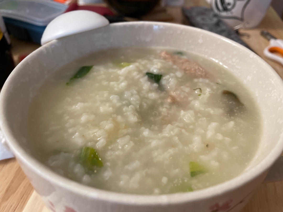 十五分钟快手之香滑皮蛋瘦肉粥(附五分钟电饭煲电压力锅更快捷方法)