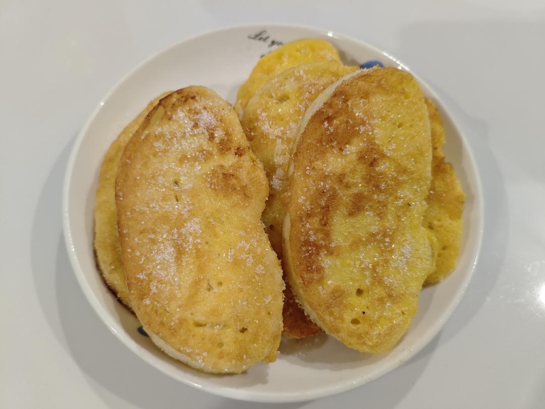 [快手早餐]不一样的蛋煎馒头片(甜口 电饼铛版)