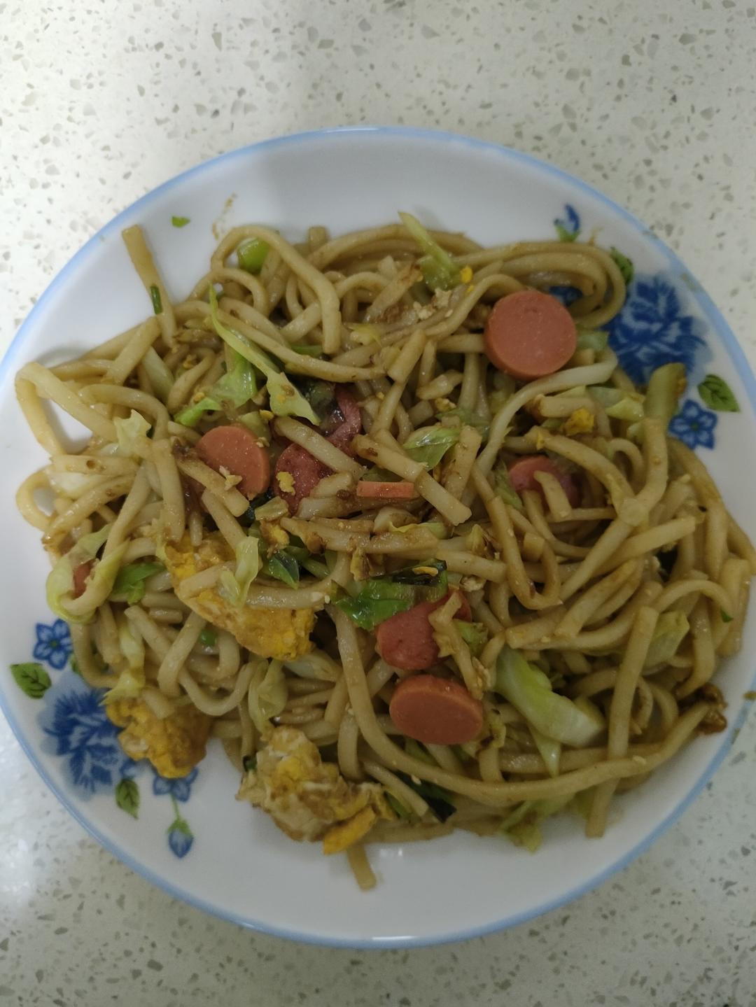 包菜炒面