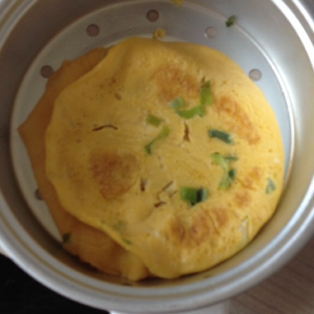 电饭锅鸡蛋葱饼