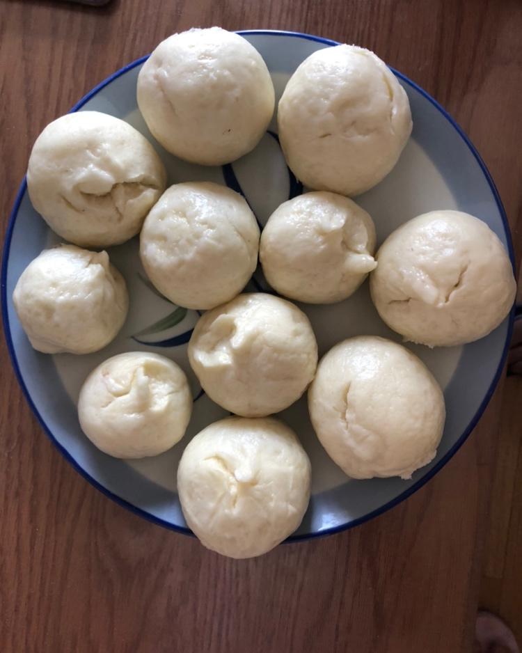 纯手工奶香馒头【无泡打粉，无添加】