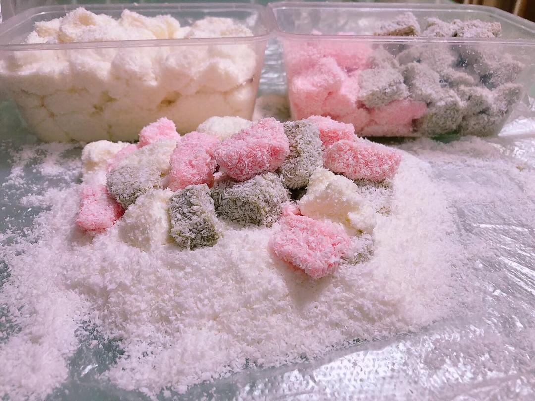 椰蓉牛奶小方