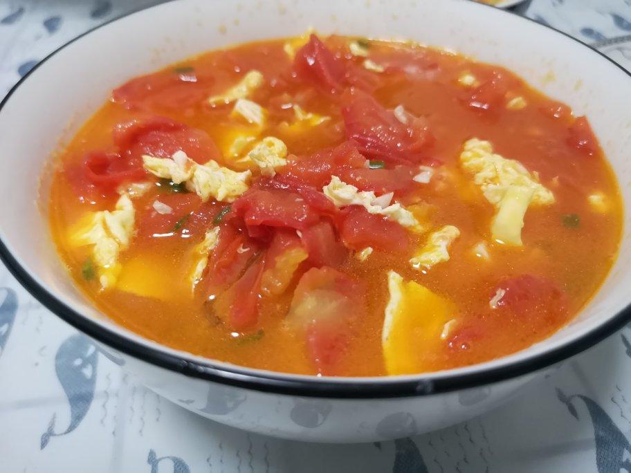 番茄炒鸡蛋（超浓的番茄味）