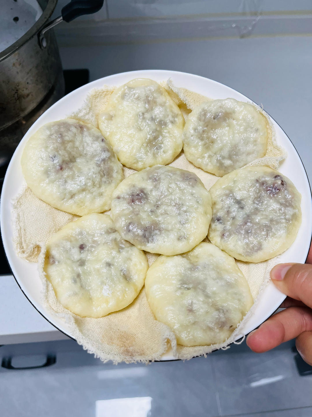 发面红豆饼