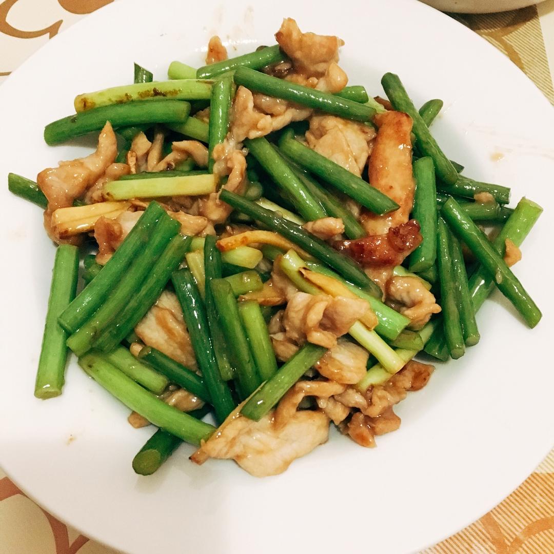 蒜苗炒肉
