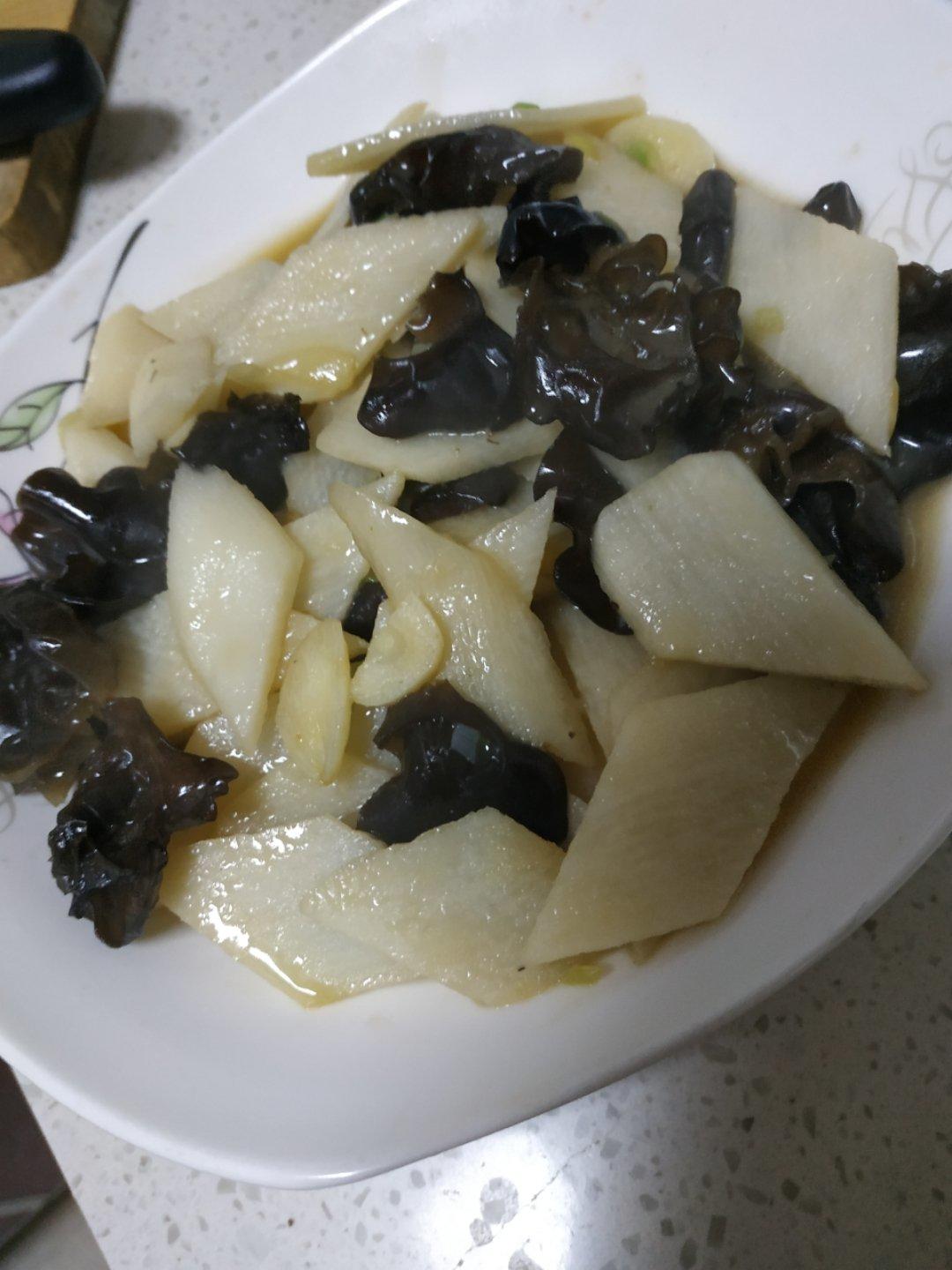 清炒山药木耳