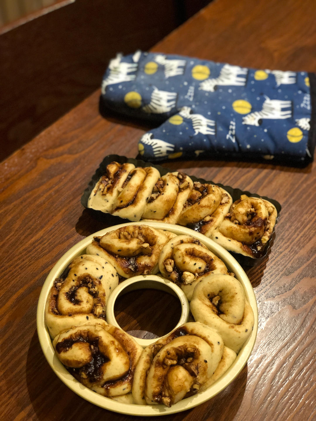 红糖肉桂核桃手撕面包