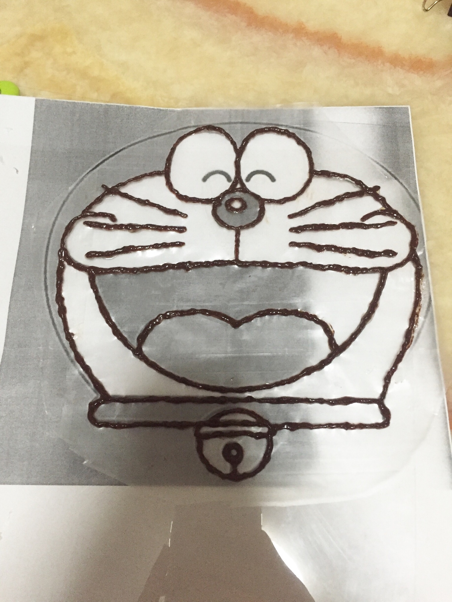 没有美术功底，如何在蛋糕上画画的做法 步骤3