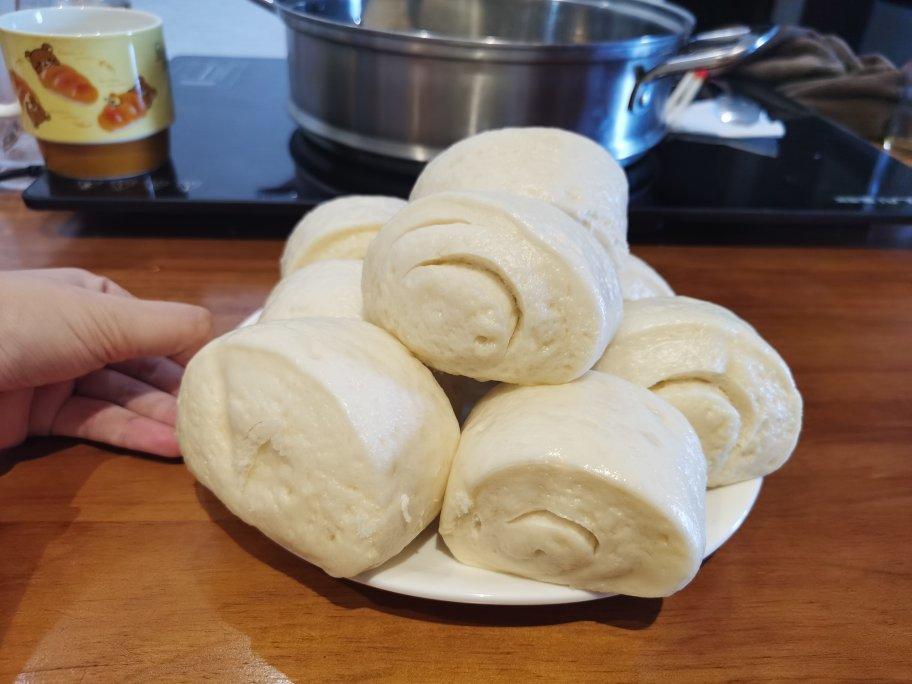 纯手工奶香馒头【无泡打粉，无添加】