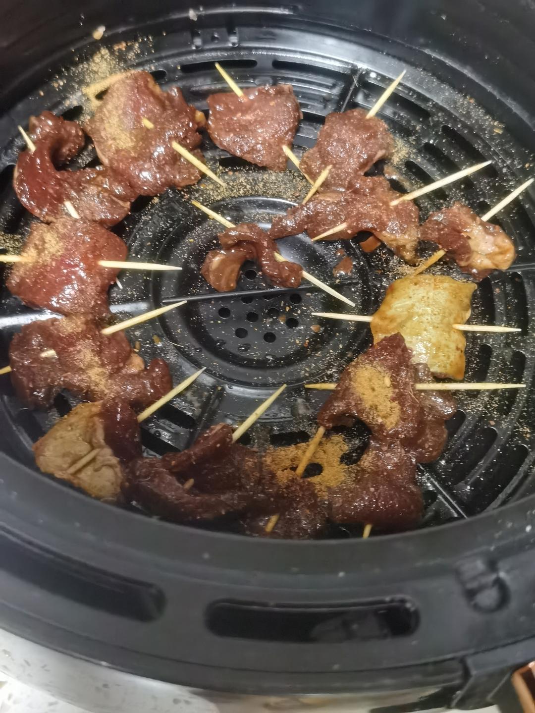 空气炸锅（牙签肉）