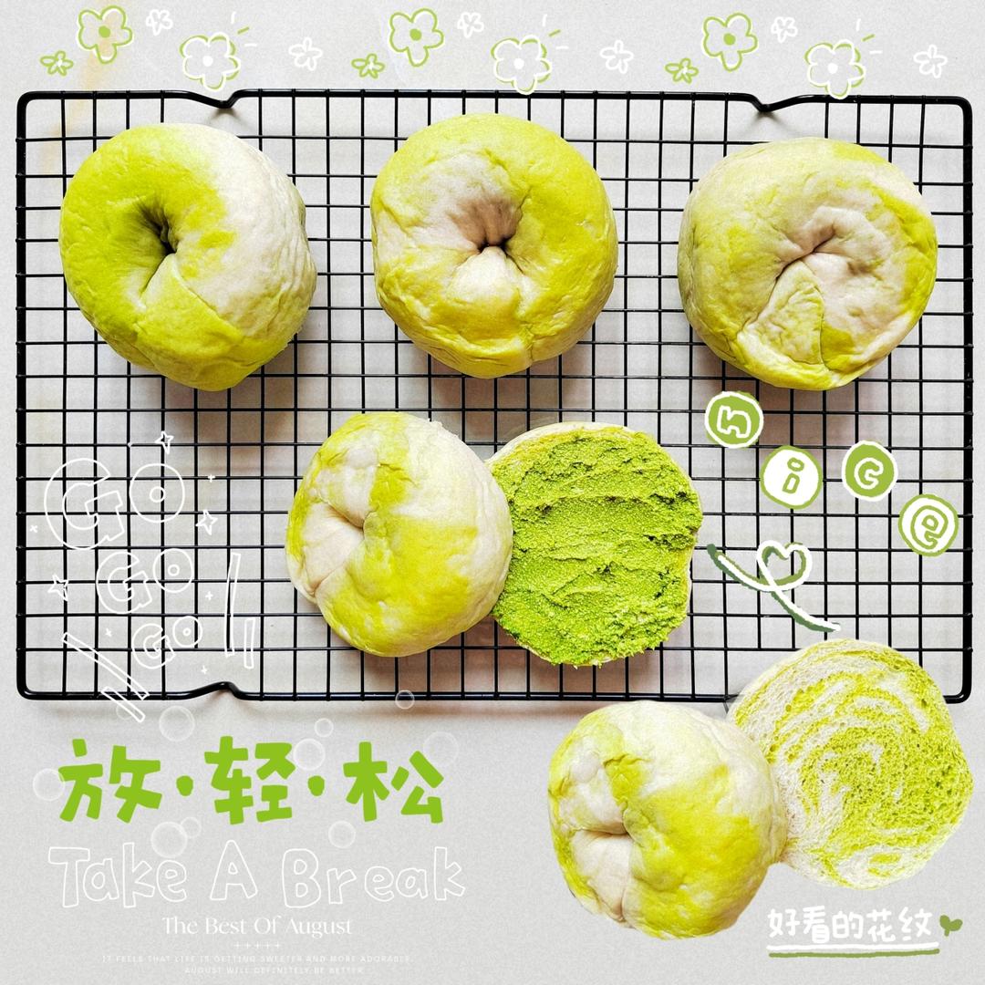 可以售卖的开心果乳酪贝果，保色小技巧