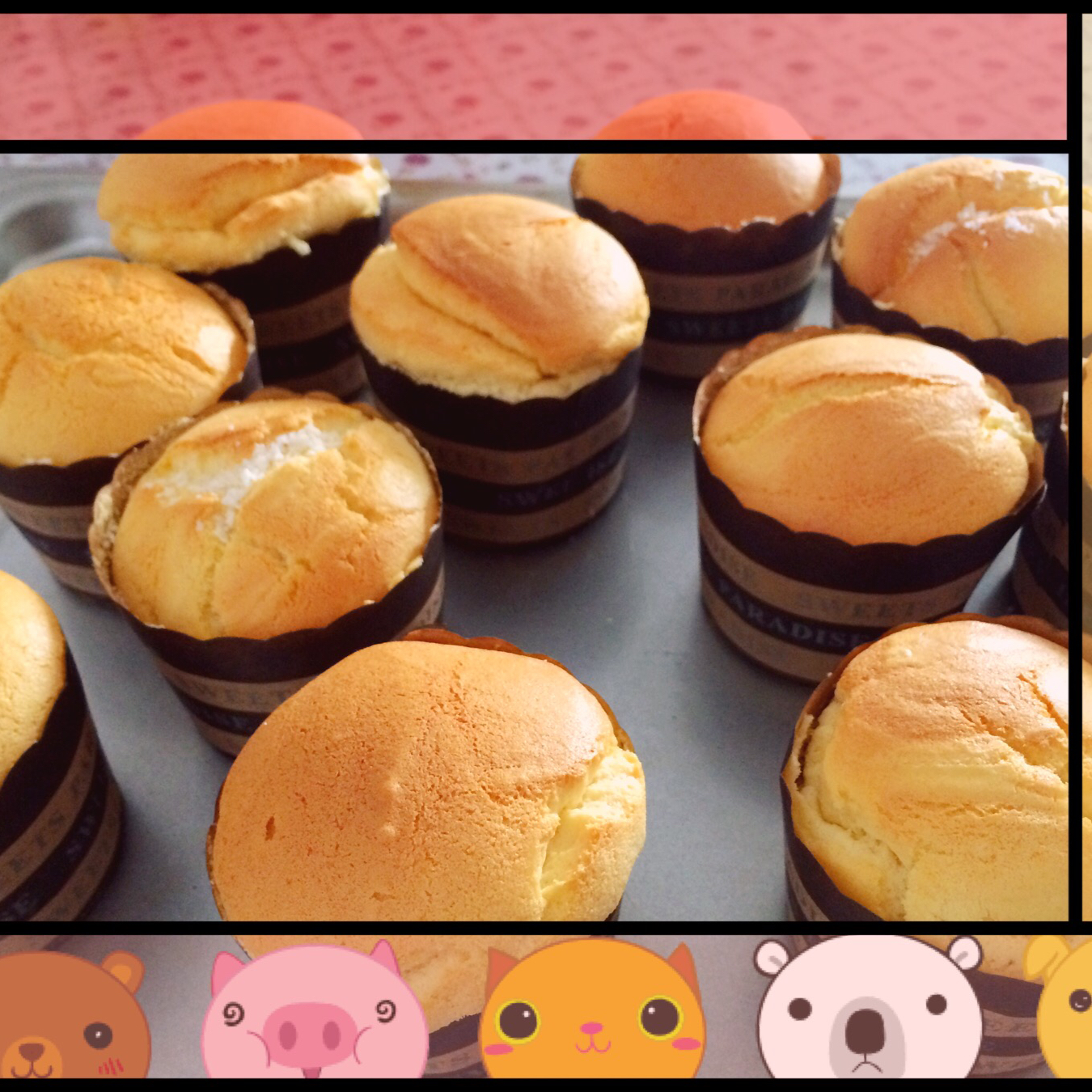 软绵绵戚风纸杯蛋糕