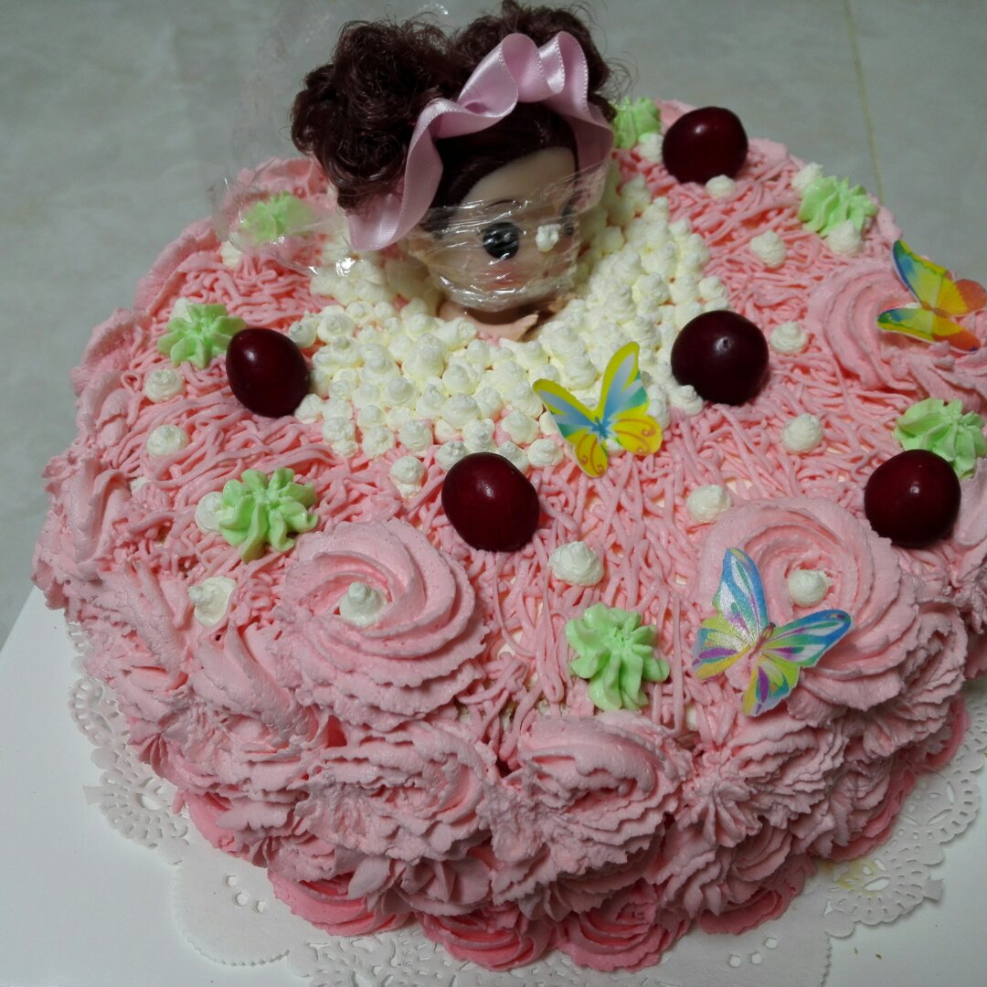 详细步骤制作泡泡浴娃娃蛋糕