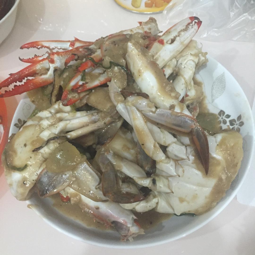 姜葱炒梭子蟹