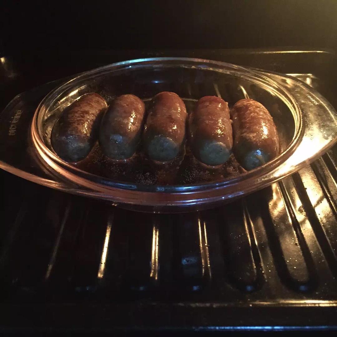 自制脆皮小香肠