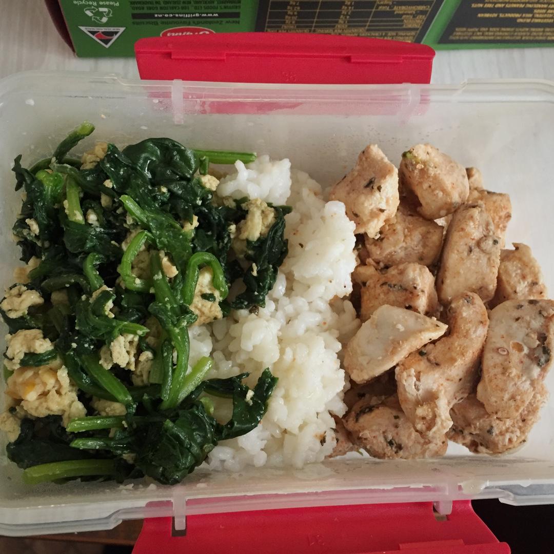 极简菠菜炒蛋【三分钟快手菜