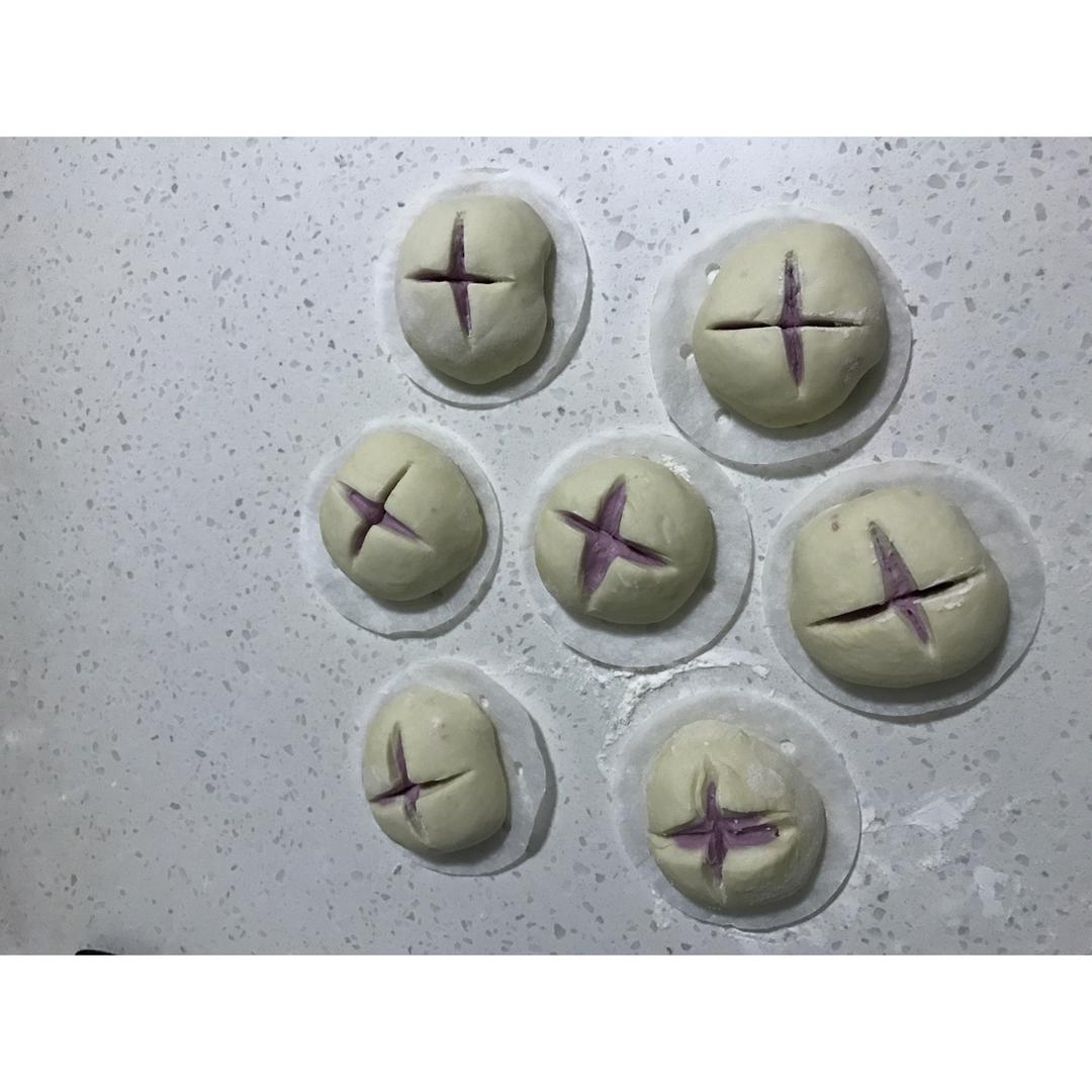 紫薯开花馒头