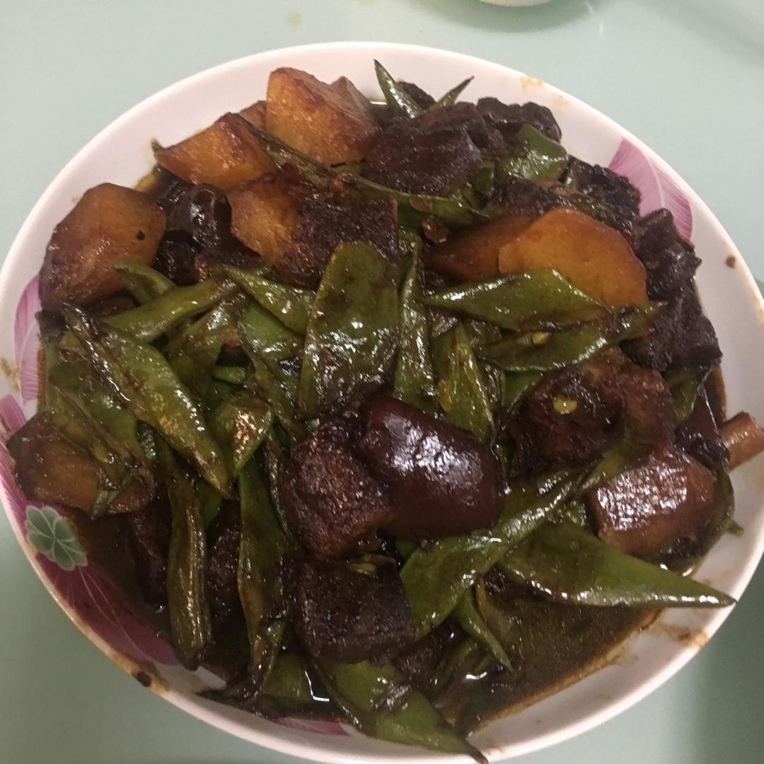 排骨炖土豆豆角