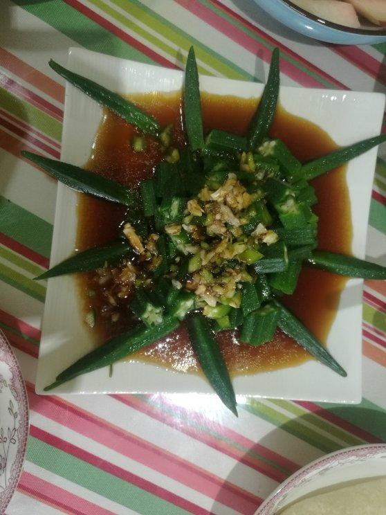 调｜凉拌秋葵Cold Okra