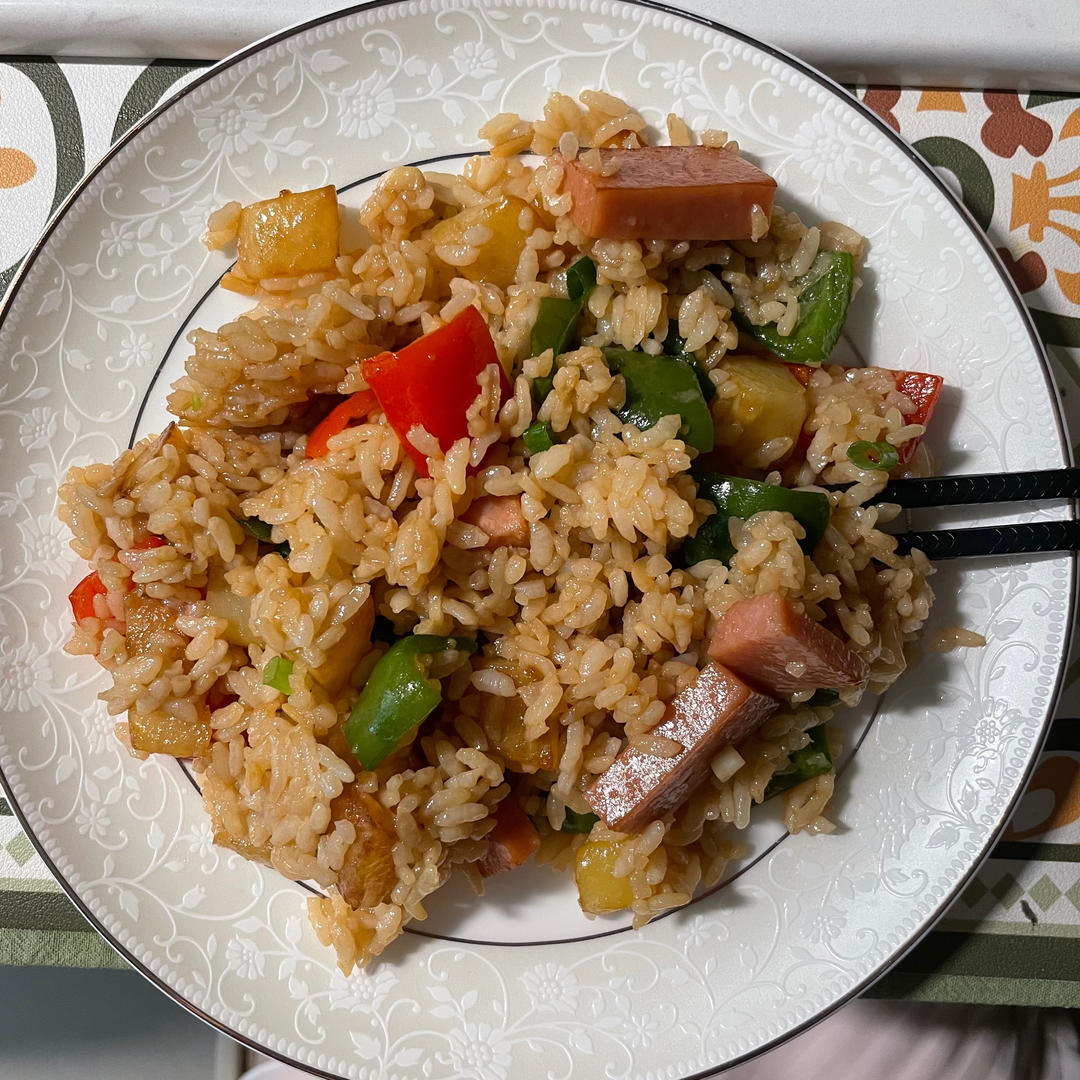 火腿土豆烩饭