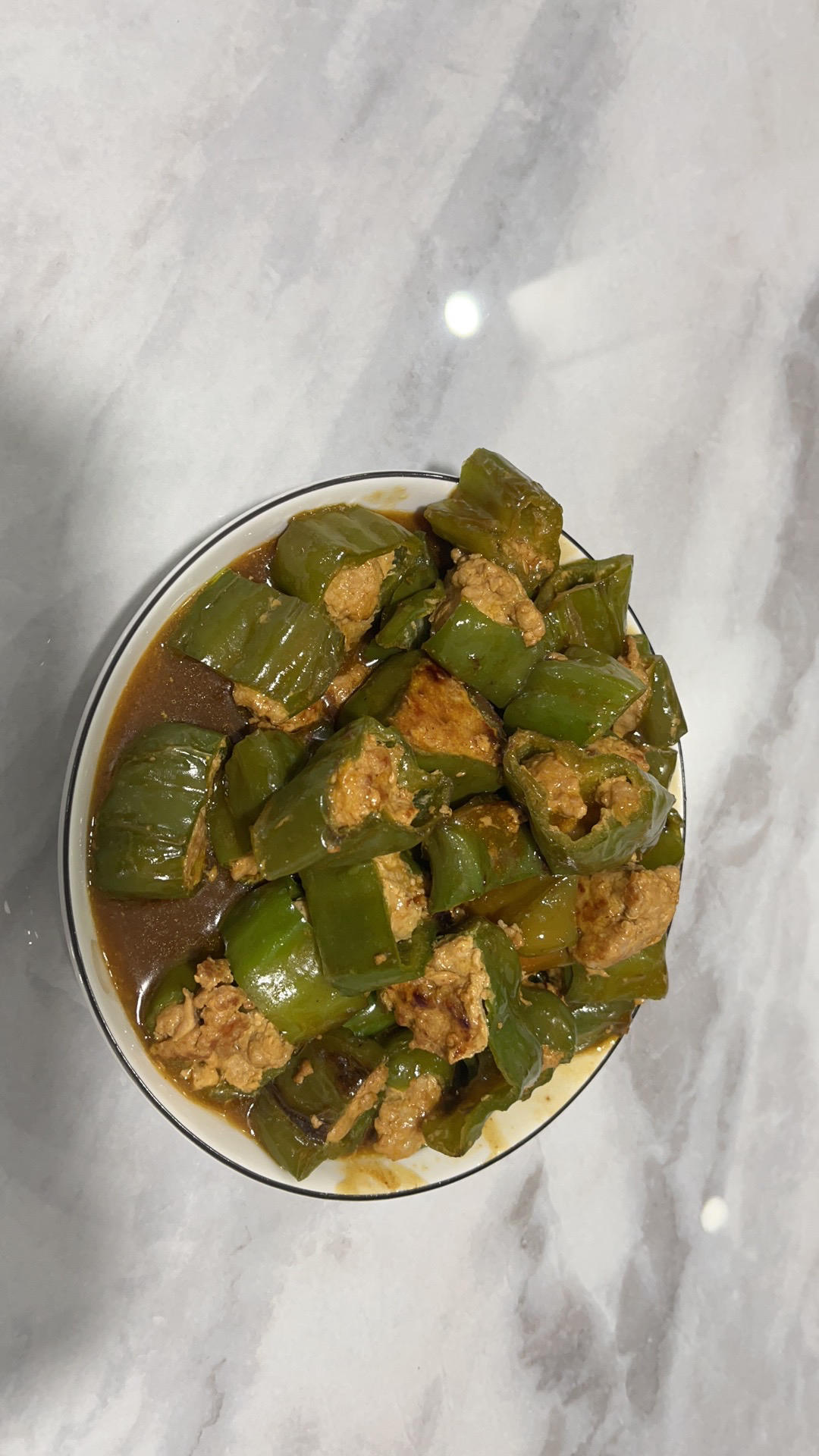 一口一个超过瘾——青椒酿肉