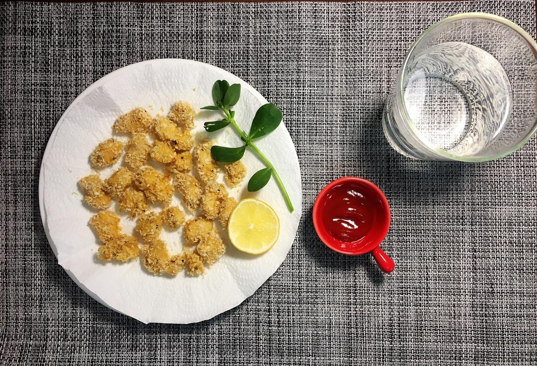 低卡低脂烤箱版鸡米花