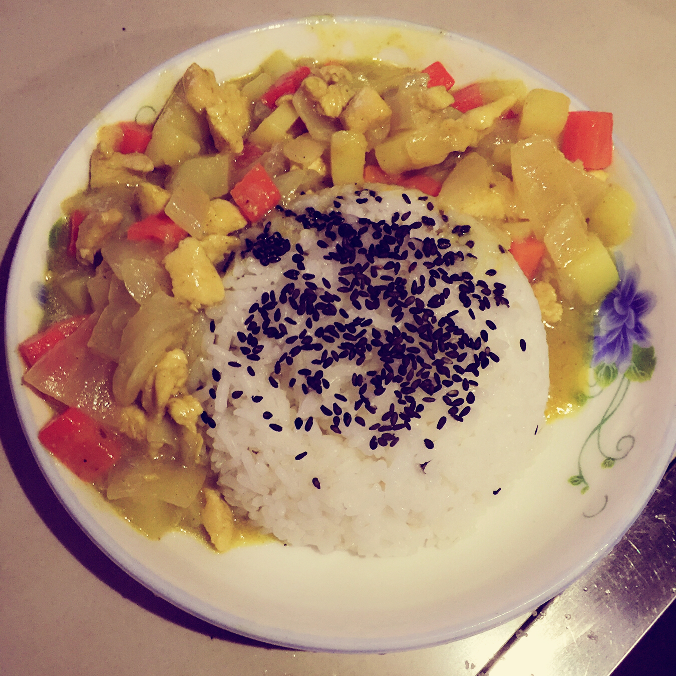 咖喱鸡饭