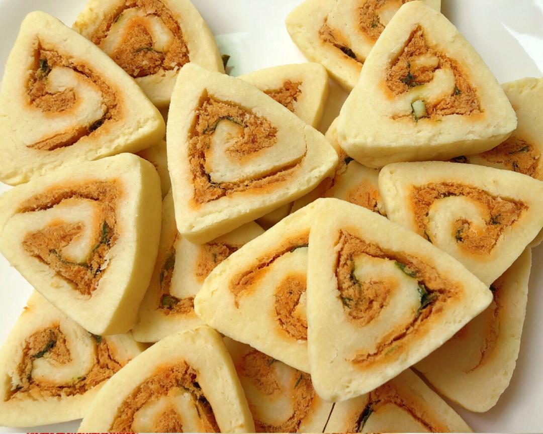肉松螺旋饼干🍪咸口党超爱‼️免打发一次成功‼️的做法