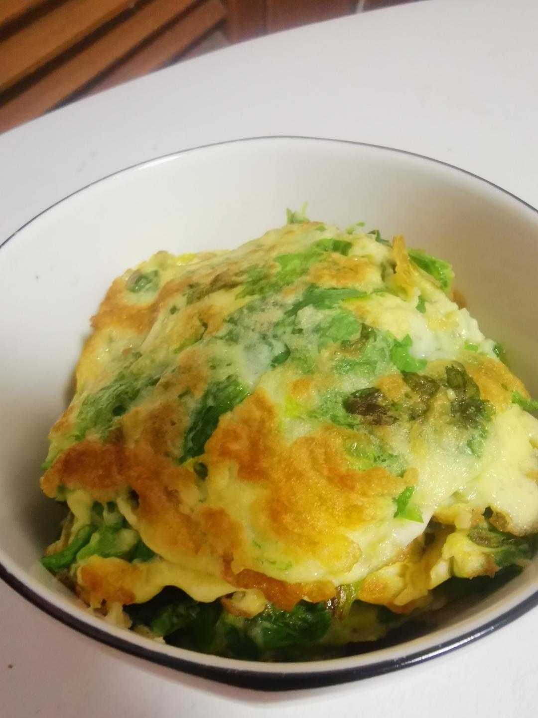 芹菜叶饼的做法