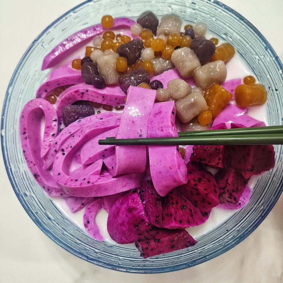 蒟蒻水果河粉|劣狐狐烘焙