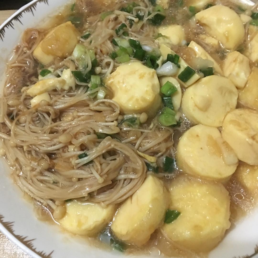 超级下饭菜--金针菇日本豆腐