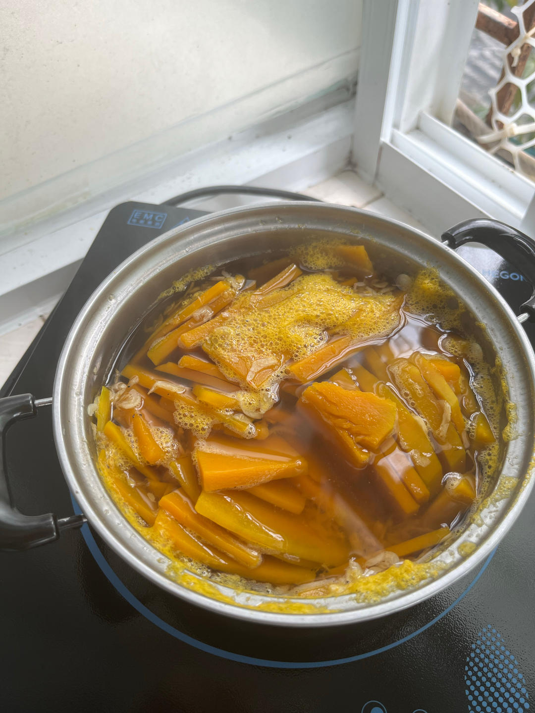 水煮虾米南瓜的做法