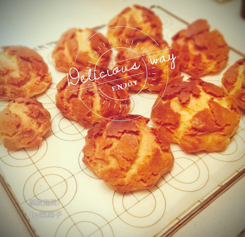 花之情味，玫瑰酥皮泡芙
