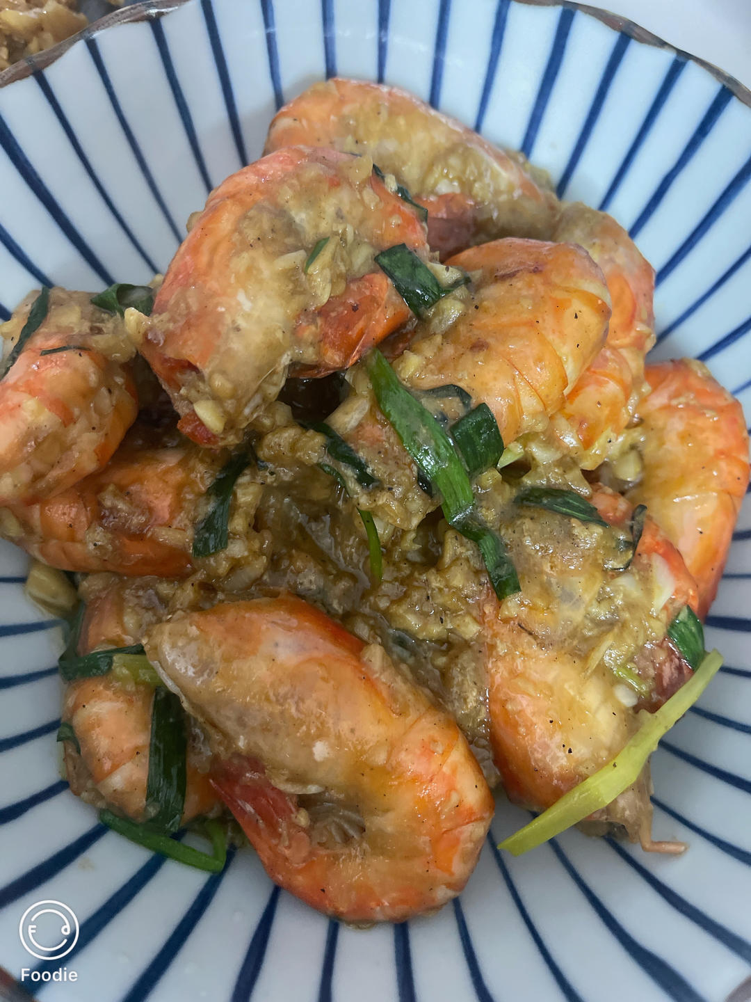 芥末蒜蓉罗氏虾