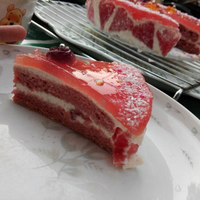西瓜酸奶慕斯蛋糕