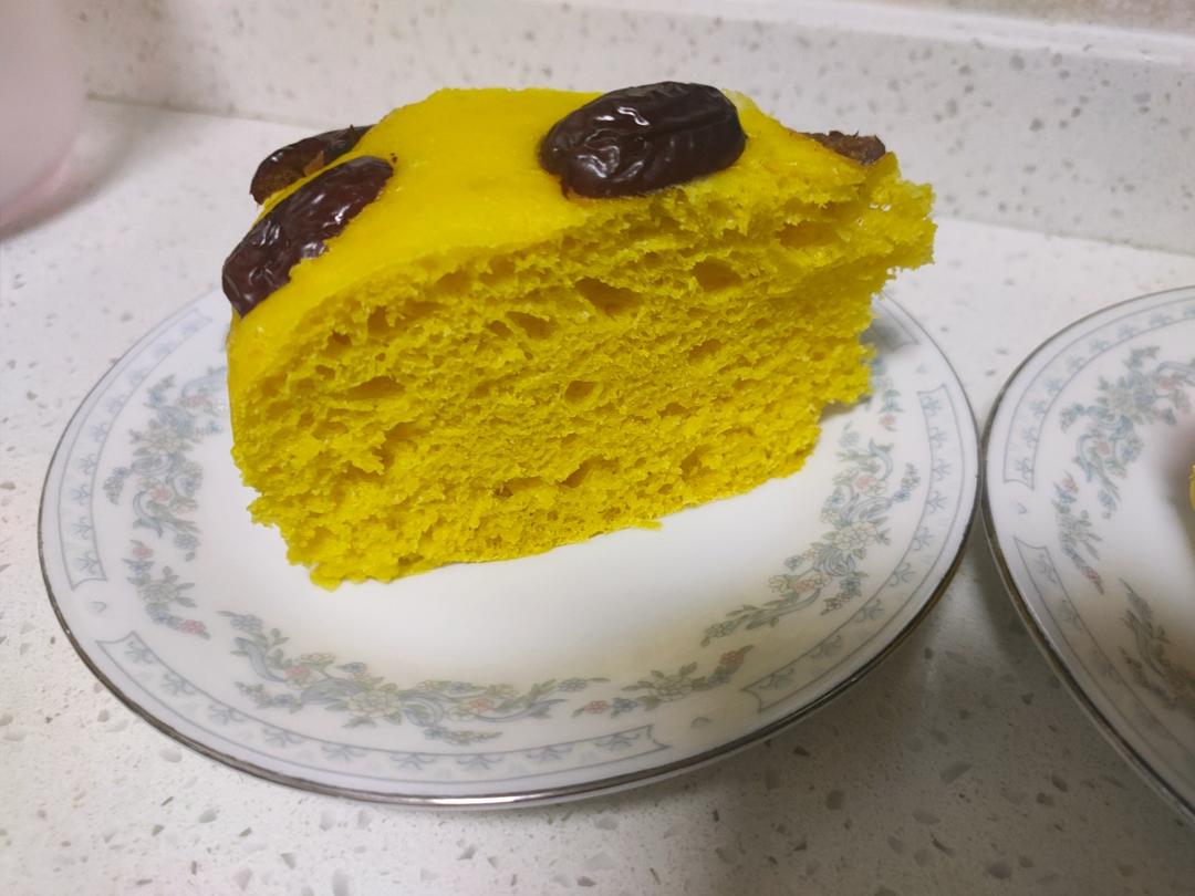松软不发粘的南瓜发糕