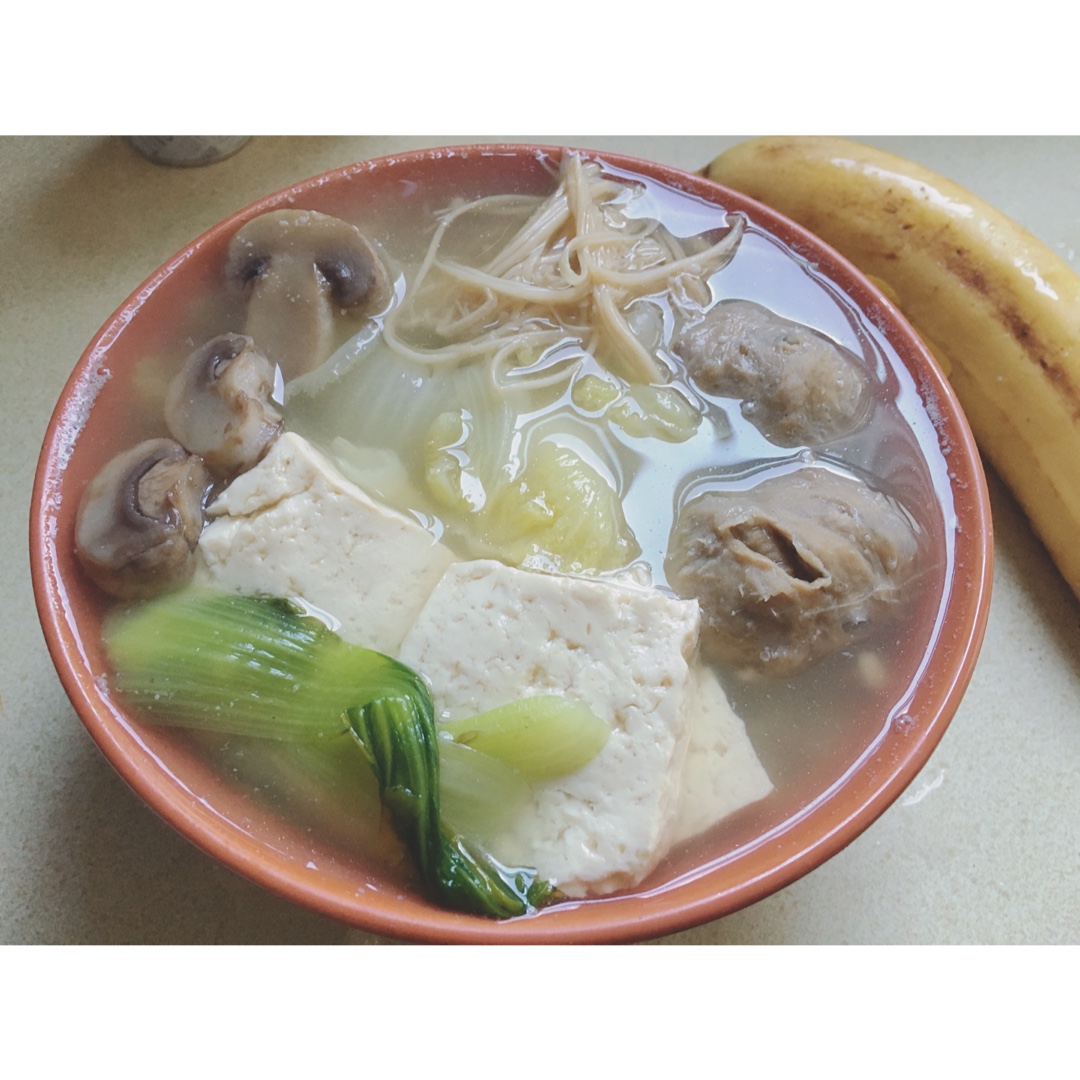 白菜豆腐烧蘑菇【简单版】