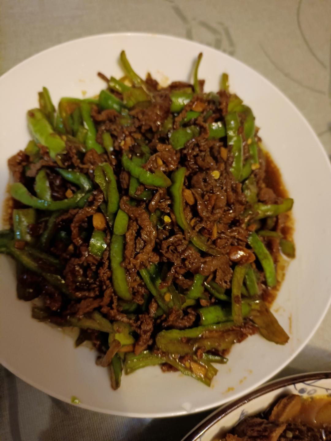 超级嫩的青椒牛肉丝