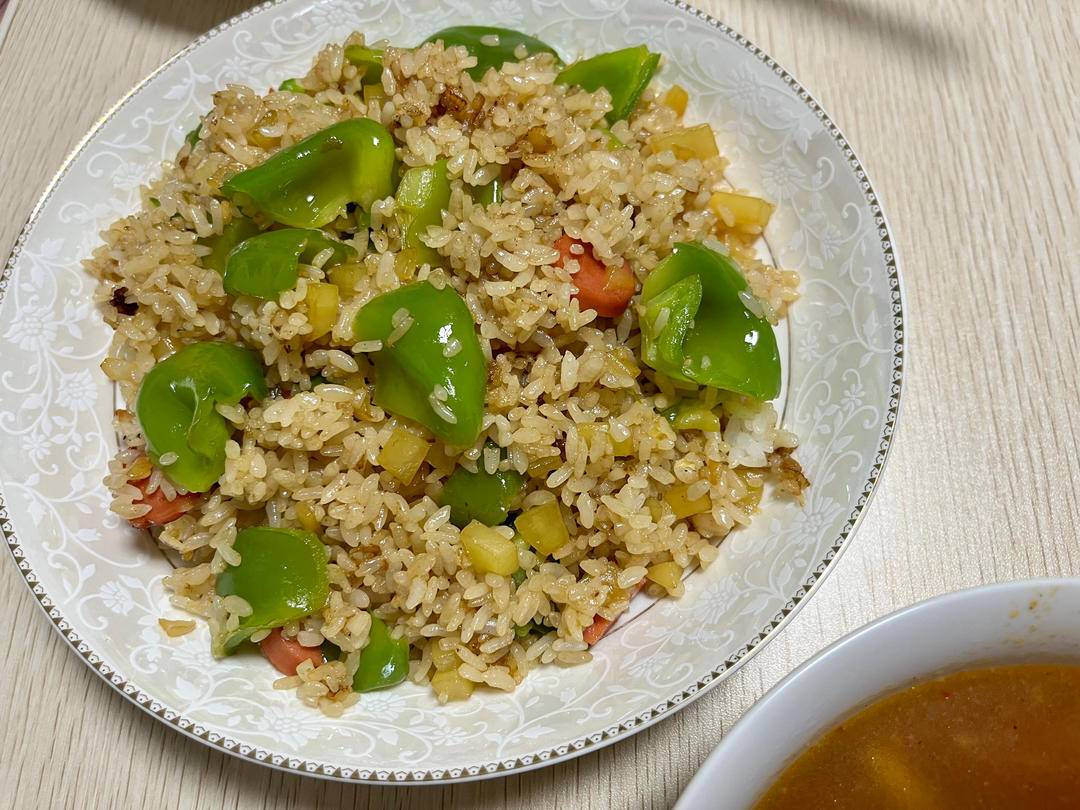 火腿土豆烩饭