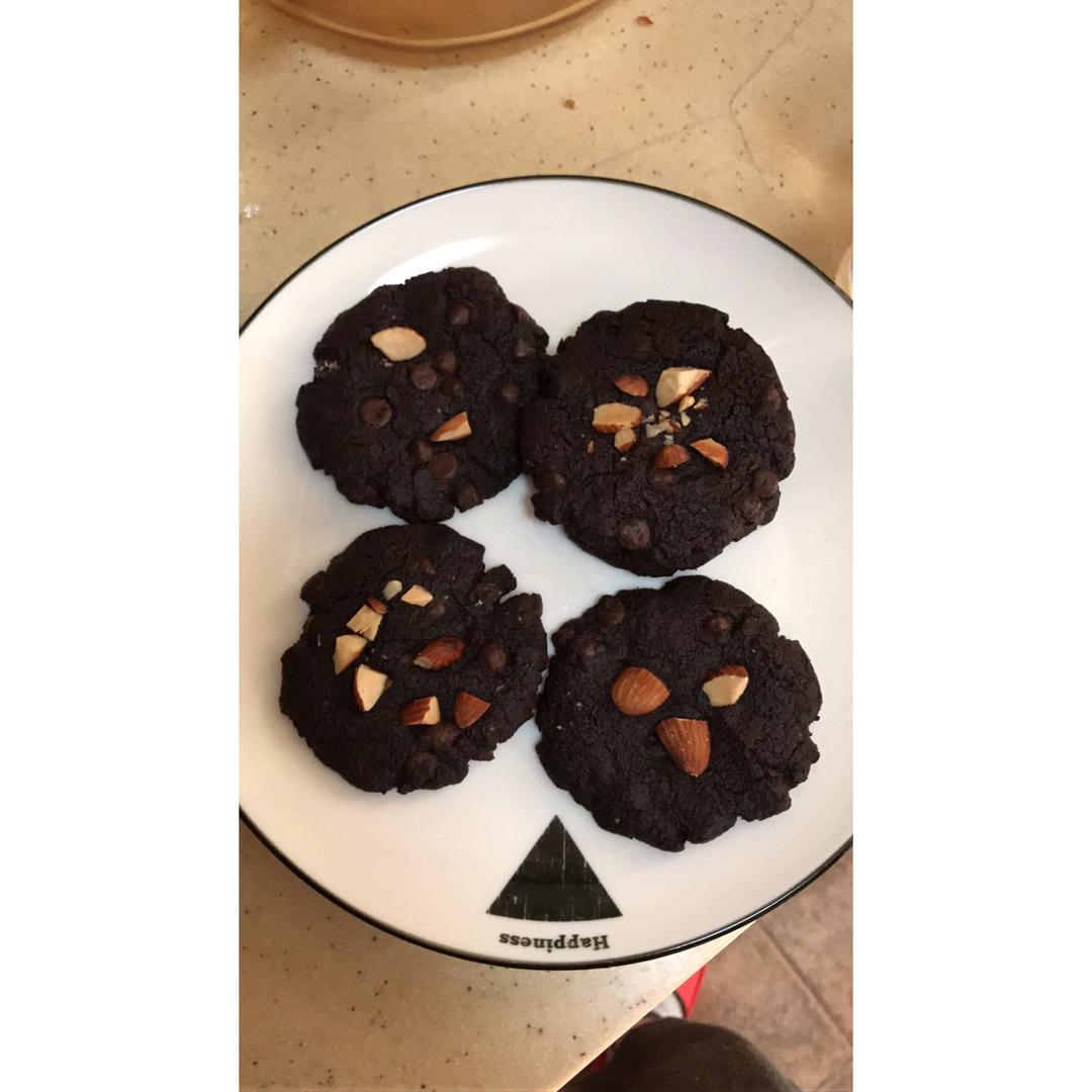 三重巧克力曲奇饼干 Triple Chocolate Cookies