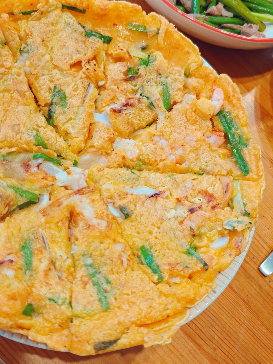 可甜可盐的韩式海鲜葱饼