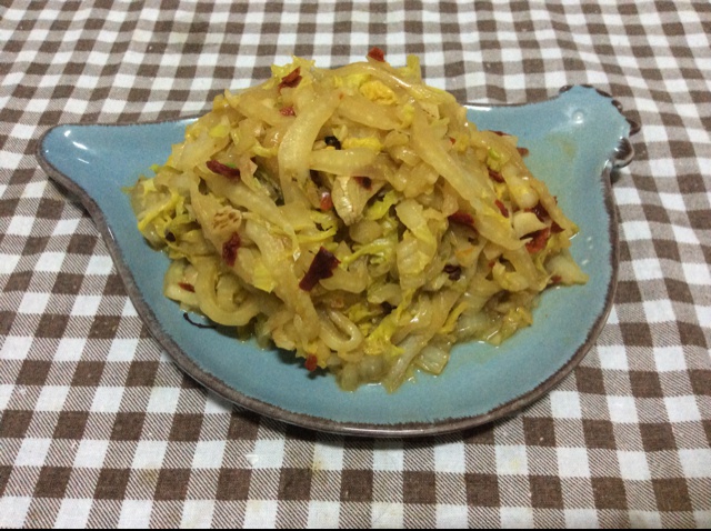 炝锅圆白菜丝