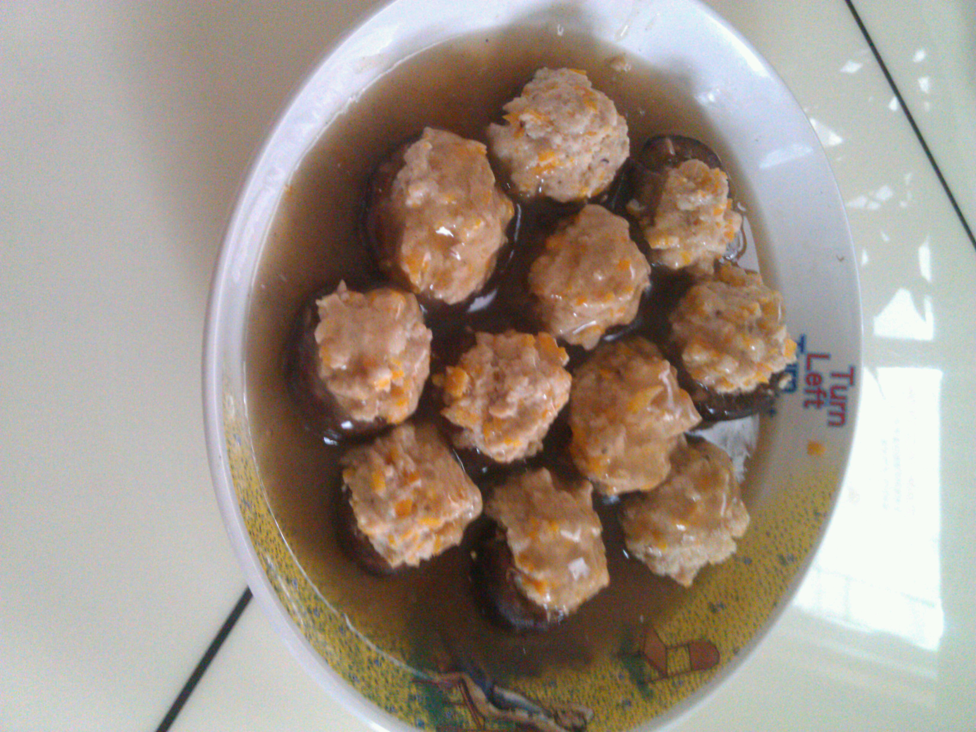 豆腐肉末酿香菇