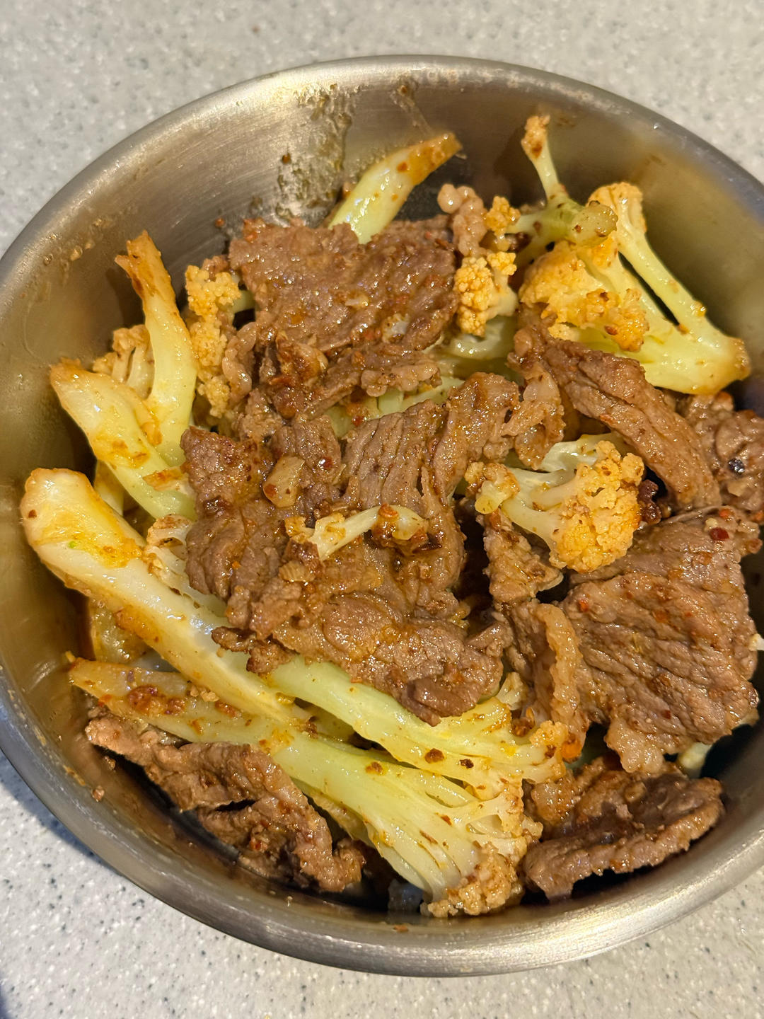 干煸菜花（花菜炒肉）