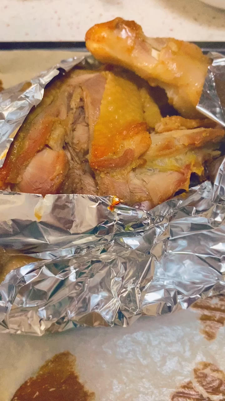 烤箱盐焗鸡