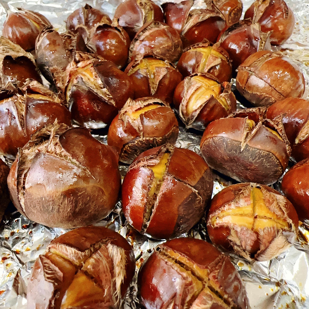 烤箱烤板栗