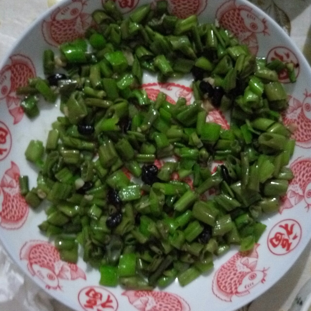 豆豉炒空心菜杆